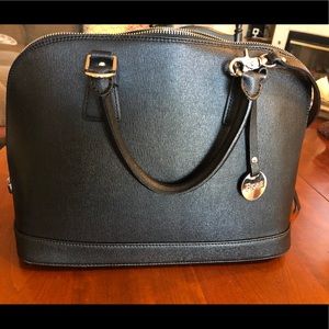 Fiore Prezzo Leather Handbag (Black)